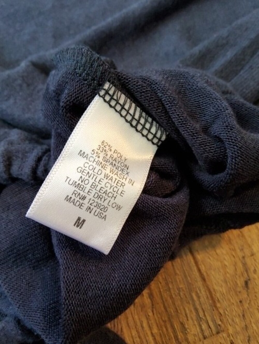 LAmade Navy Crewneck Drawstring Hem Sweater NWT Medium - Picture 12 of 14